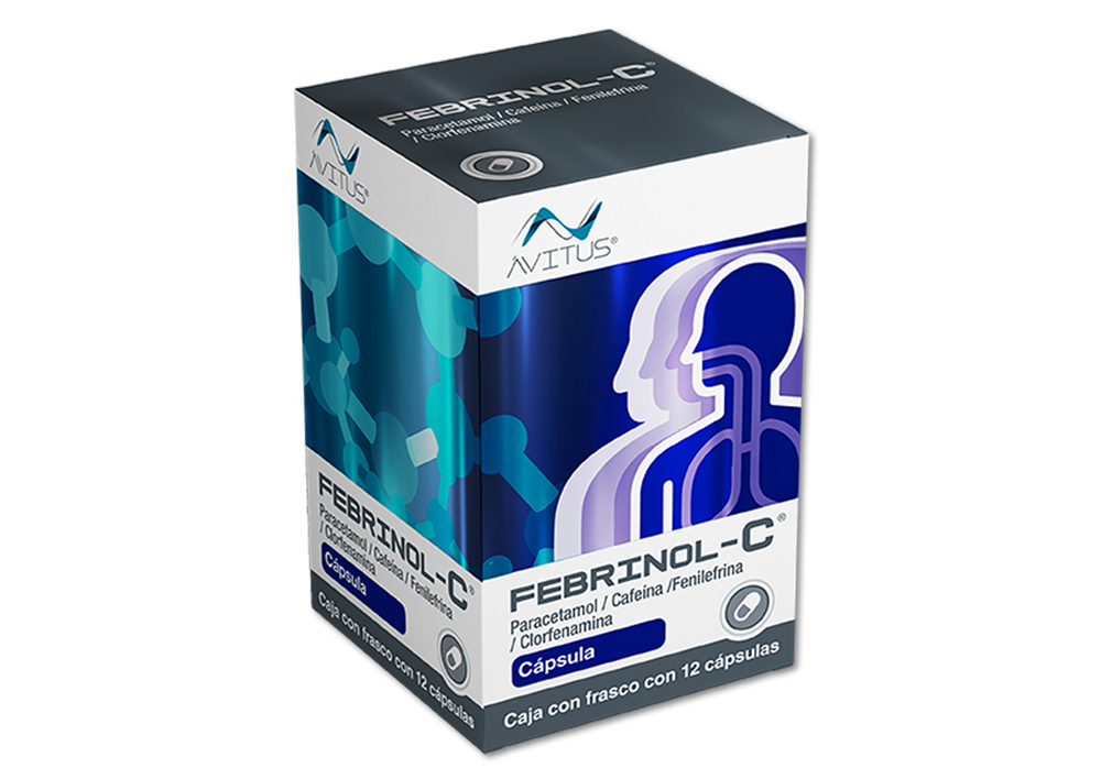 FEBRINOL-C C/12 CAPS ( PARACETAMOL,CAFEINA,FENILEFRINA,CLORFENAMINA )(ALLEN/AVITUS)
