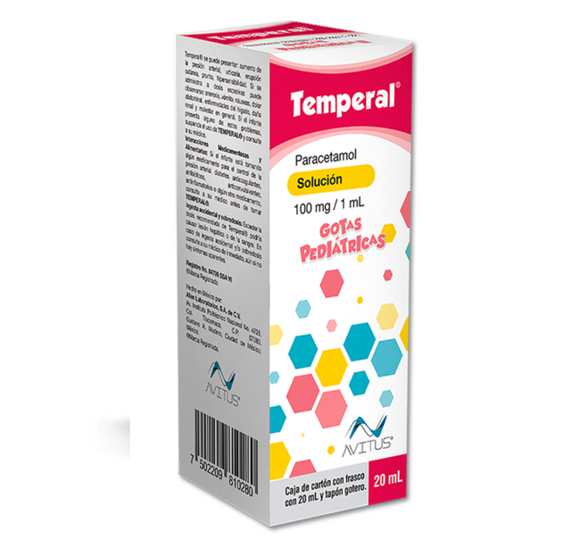 TEMPERAL GOTAS 100 MG/ML  C/20ML PARACETAMOL (ALLEN/AVITUS)