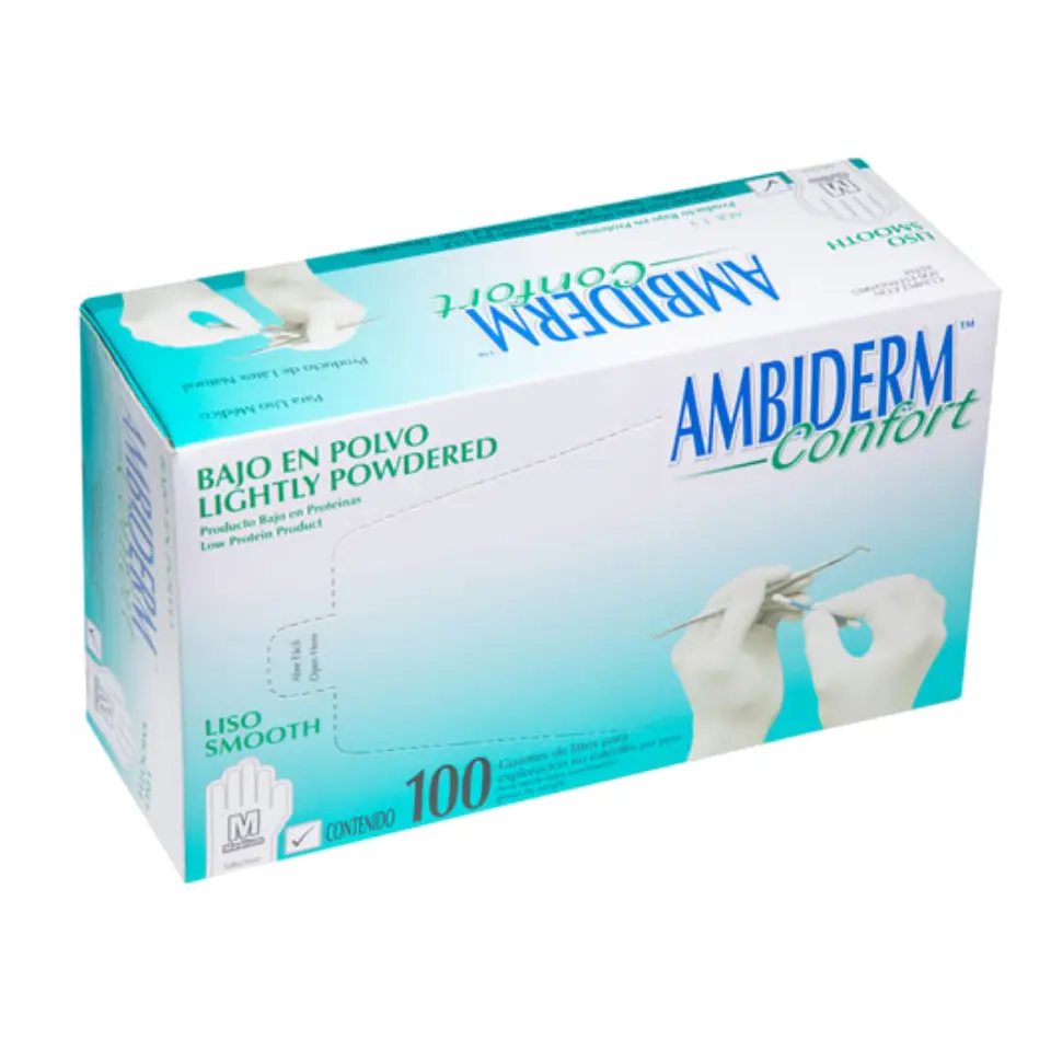GUANTE CONFORT NO EST GD 100PZ (IVA)(AMBIDERM)