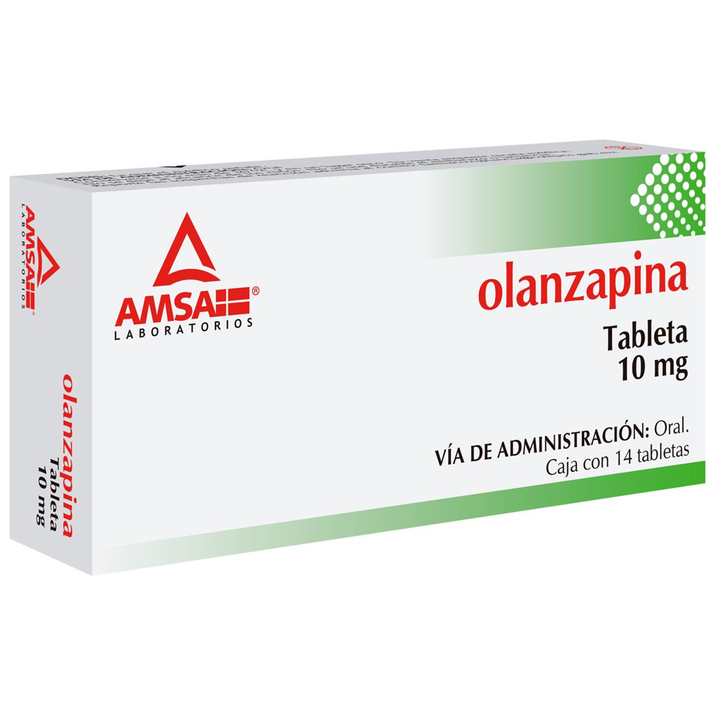 OLANZAPINA 10 MG C/14 TABS (AMSA)