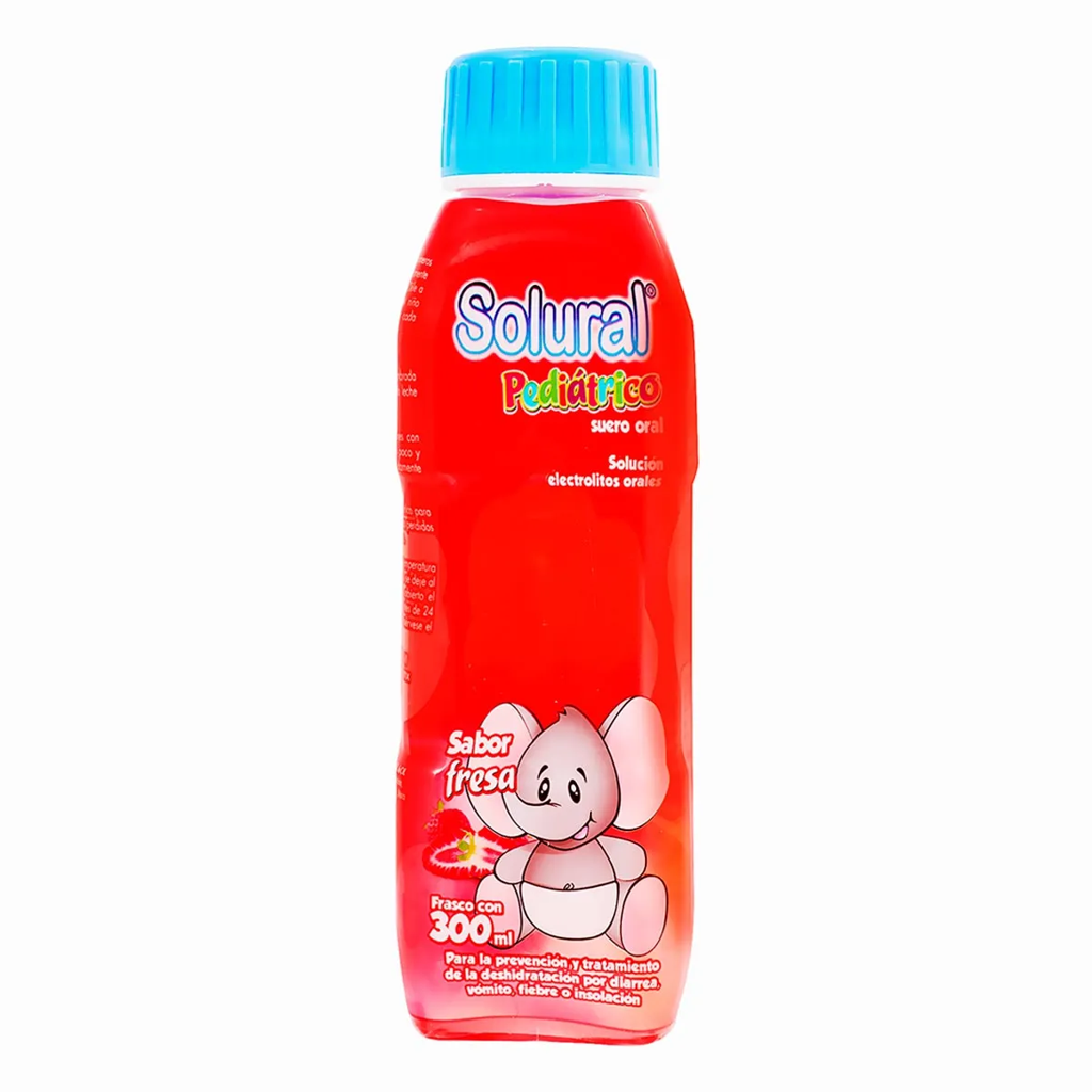 SOLURAL PEDIATRICO FRESA C/300 ML ( ELECTROLITOS )(AMSA)