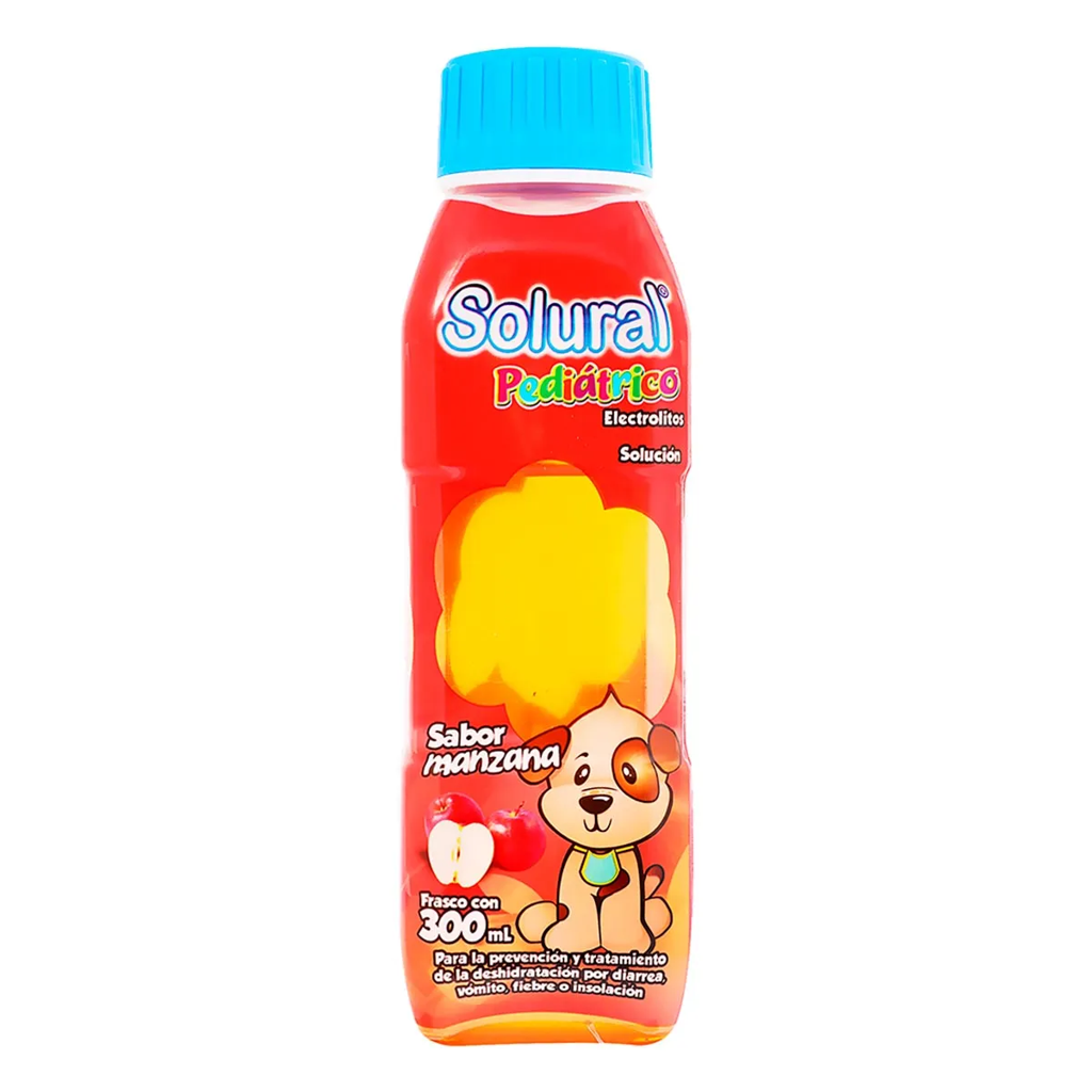 SOLURAL PEDIATRICO MANZANA C/300 ML ( ELECTROLITOS ) ( AMSA )