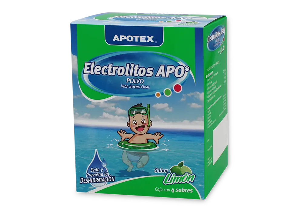 ELECTROLITOS APO LIMON C/4 SOBRES (APOTEX/PROTEIN)