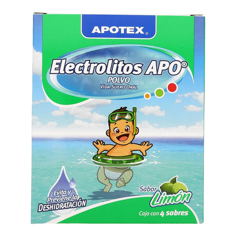 ELECTROLITOS APO LIMON C/4 SOBRES (APOTEX/PROTEIN)
