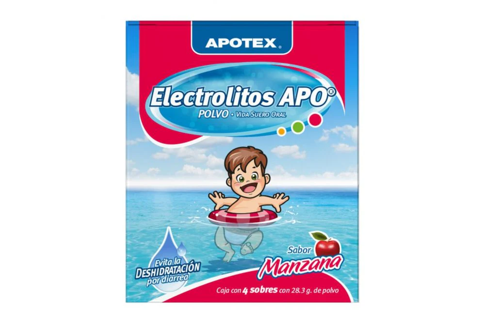 ELECTROLITOS APO MANZANA C/4 SOBRES (APOTEX/PROTEIN)