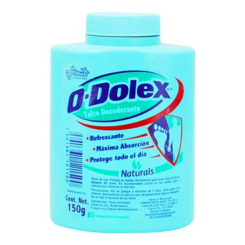 TALCO PIES ENVASE C/150 G - ODOLEX NATURAL(AVANT)