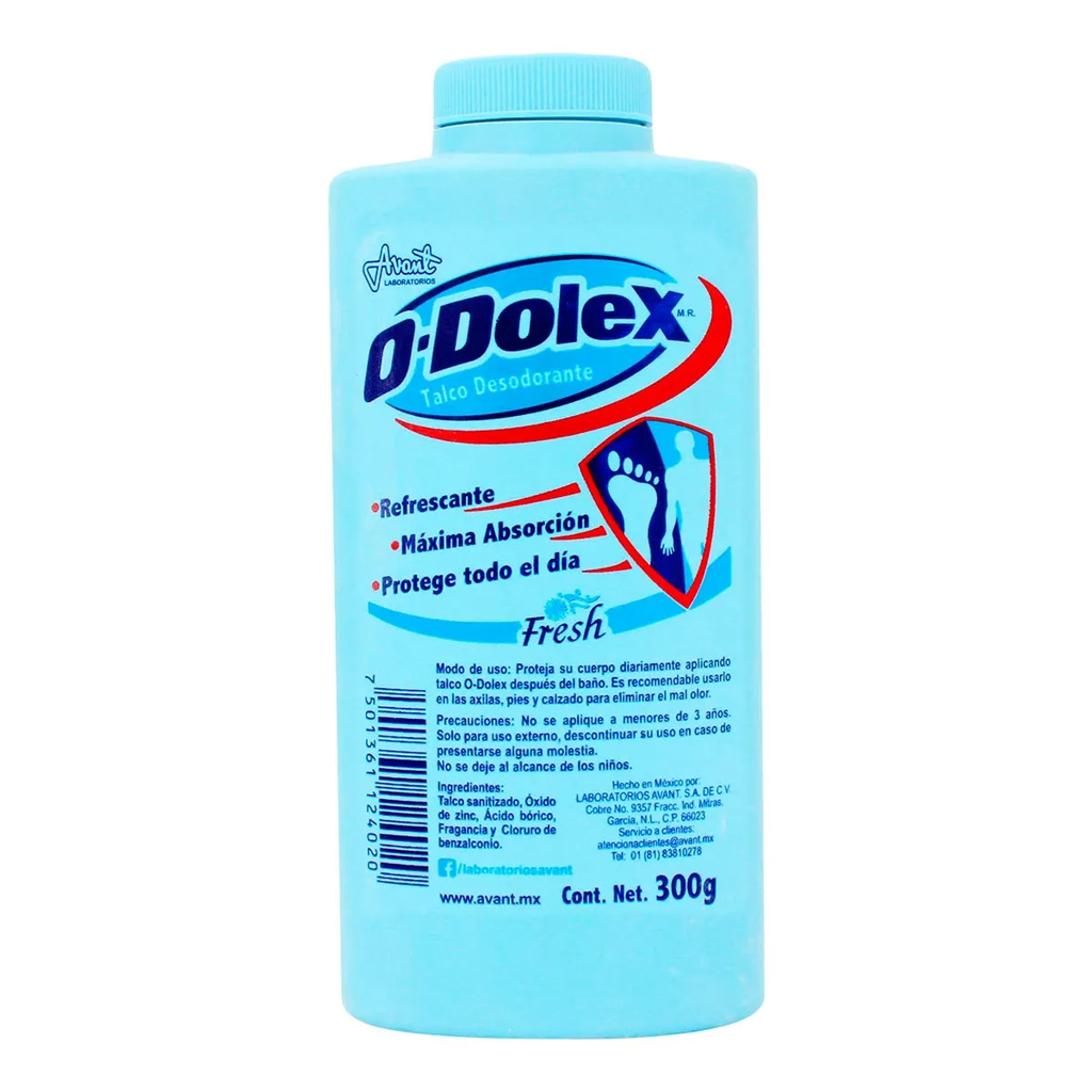 TALCO PIES ENVASE C/300 G - ODOLEX FRESH(AVANT)