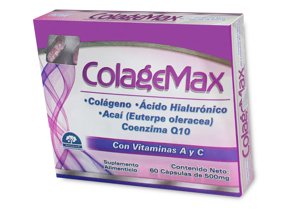 COLAGEMAX 500MG C/30 CAPS (IVA)(COLAGENO/AC. HIALUR./ACAI/SILICIO/ Q10/ VITAMINA A Y C)