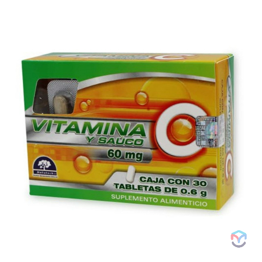 VITAMINA C TAB C/30 .6 GR(BAJAS)