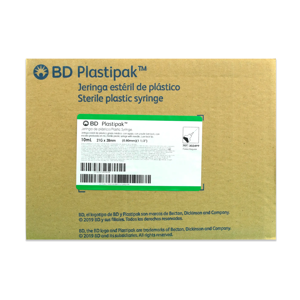 JERINGA 20 ML S/ AGUJA C/50 PZA ( IVA )(BECTON/PLASTIPAK)