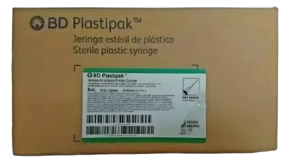 JERINGA 5 ML 21X32 MM C/100 PZA VERDE ( IVA )(BECTON/PLASTIPAK)
