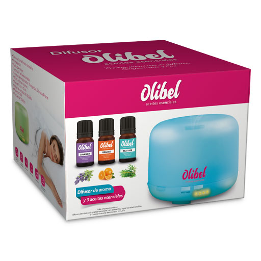 DIFUSOR DE AROMA OLIBEL C/3 ACEITES (IVA)(BELABEL)