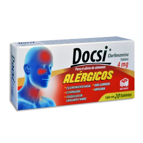 DOCSI 4MG C/20 TABS (CLORFENAMINA)(BIOMEP)