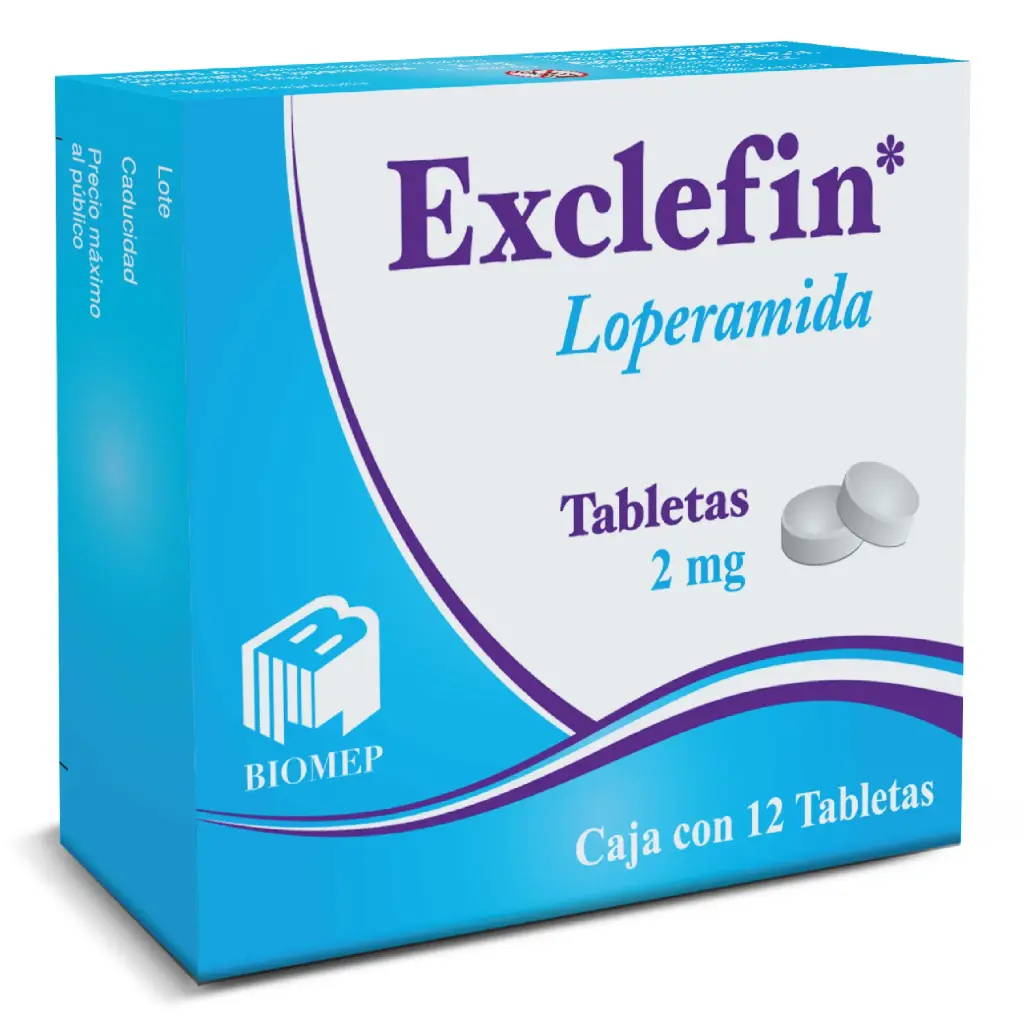 EXCLEFIN 2MG C/12 TABS  (LOPERAMIDA)(BIOMEP)