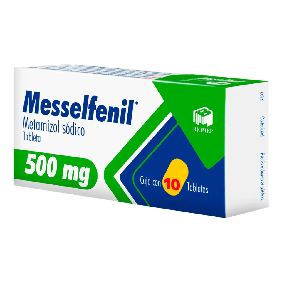 MESSELFENIL 500MG C/10 COMP (METAMIZOL SODICO)(BIOMEP)