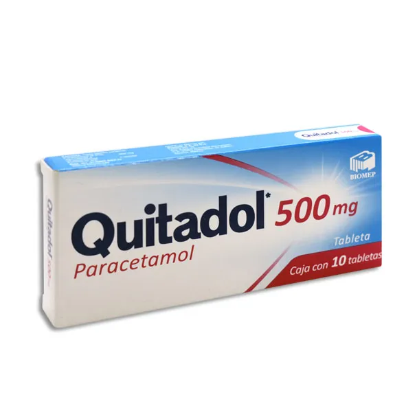 QUITADOL 500 MG C/10 TABS ( PARACETAMOL )(BIOMEP)
