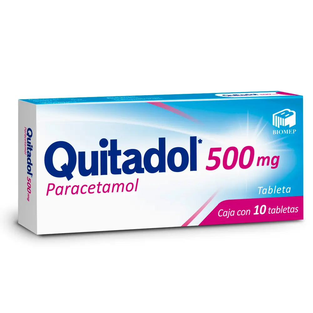 QUITADOL 500MG C/10 TABS (PARACETAMOL)(BIOMEP)