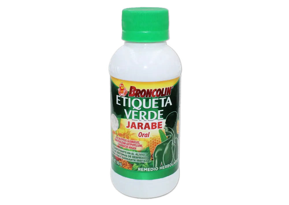 BRONCOLIN ETIQUETA VERDE JBE 140ML (GLOBULUS/OXYPHYLLUM/SAMBUCUS NIGRA)(BRONCOLIN)
