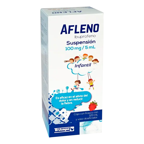 AFLENO INFANTIL C/120ML SUSP (IBUPROFENO)(BRULUAGSA)