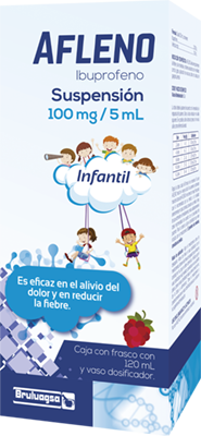 AFLENO INFANTIL C/120ML SUSP (IBUPROFENO)(BRULUAGSA)