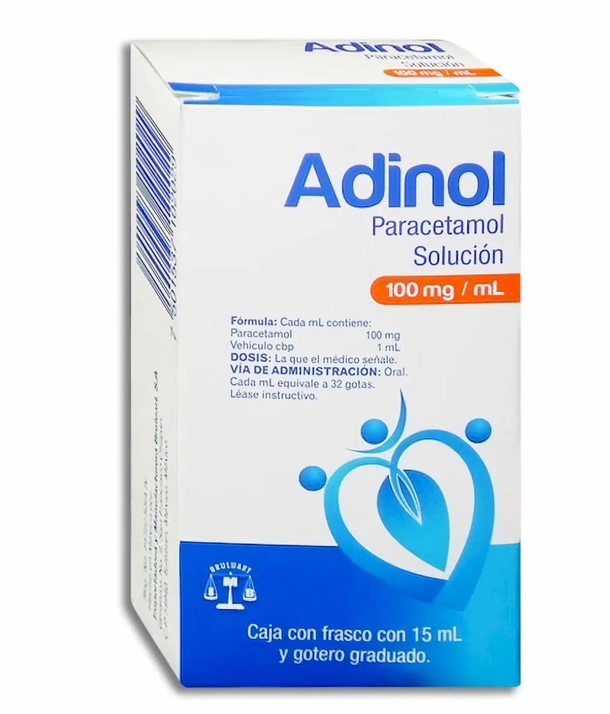 ADINOL 100 MG C/15 ML Y GOTERO (PARACETANOL)(BRULUART)