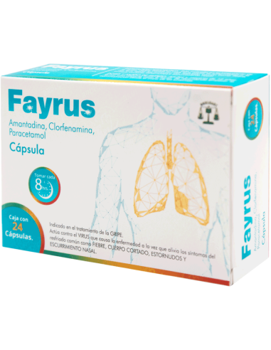 FAYRUS C/24 CAPS (AMANTADINA, CLORFENAMINA, PARACETAMOL)(BRULUART)