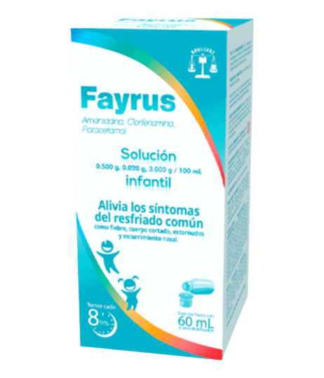 FAYRUS INFANTIL C/60 ML SOL ( AMANTADINA, CLORFENAMINA, PARACETAMOL )(BRULUART)