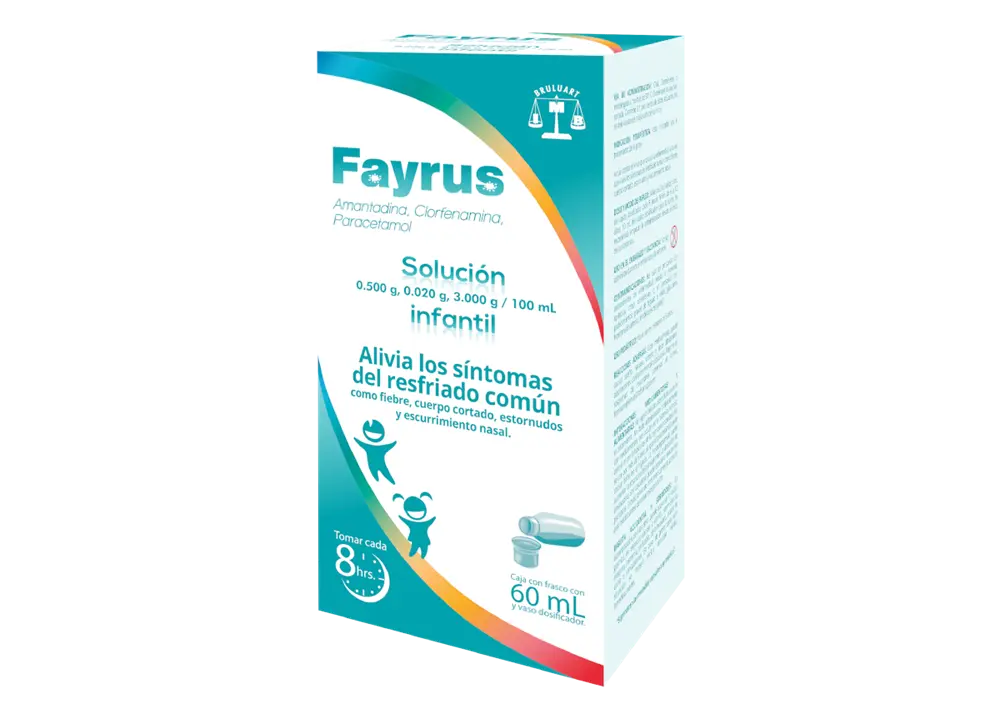 FAYRUS INFANTIL C/60ML SOL (AMANTADINA, CLORFENAMINA, PARACETAMOL)(BRULUART)