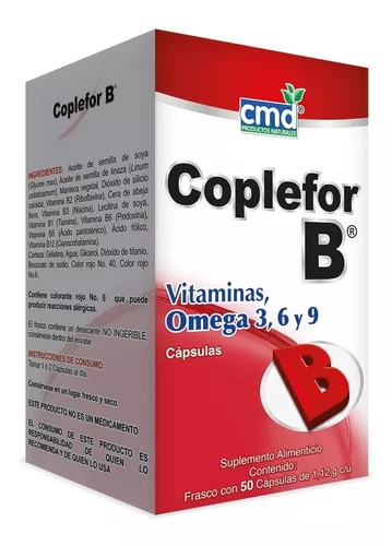 COPLEFOR-B C/50 CAPS (OMEGA 3,6 Y 9, COMPLEJO B)(IVA)(CMD)