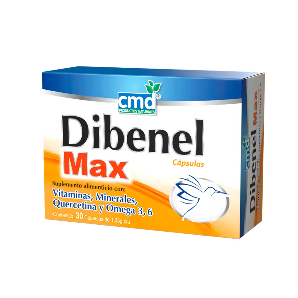 DIBENEL MAX C/30 CAPS (OMEGA 3,6, QUERCETINA, VIT Y MIN)(IVA)(CMD)