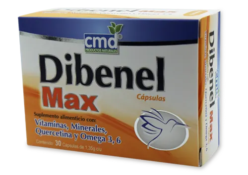 DIBENEL MAX C/30 CAPS ( OMEGA 3,6, QUERCETINA, VIT Y MIN ) ( IVA )(CMD)
