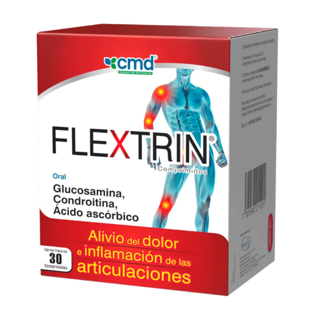 FLEXTRIN C/30 COMPRIMIDOS (GLUCOSAMINA, CONDROITINA, VITAMINA C)(CMD)