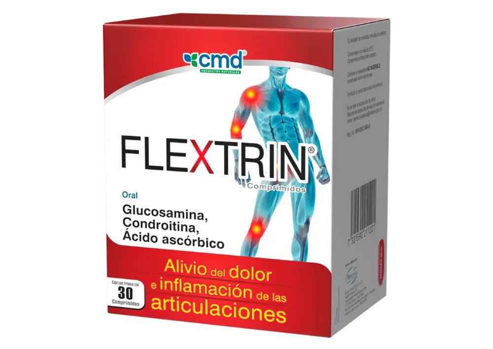 FLEXTRIN C/30 COMPRIMIDOS (GLUCOSAMINA, CONDROITINA, VITAMINA C)(CMD)