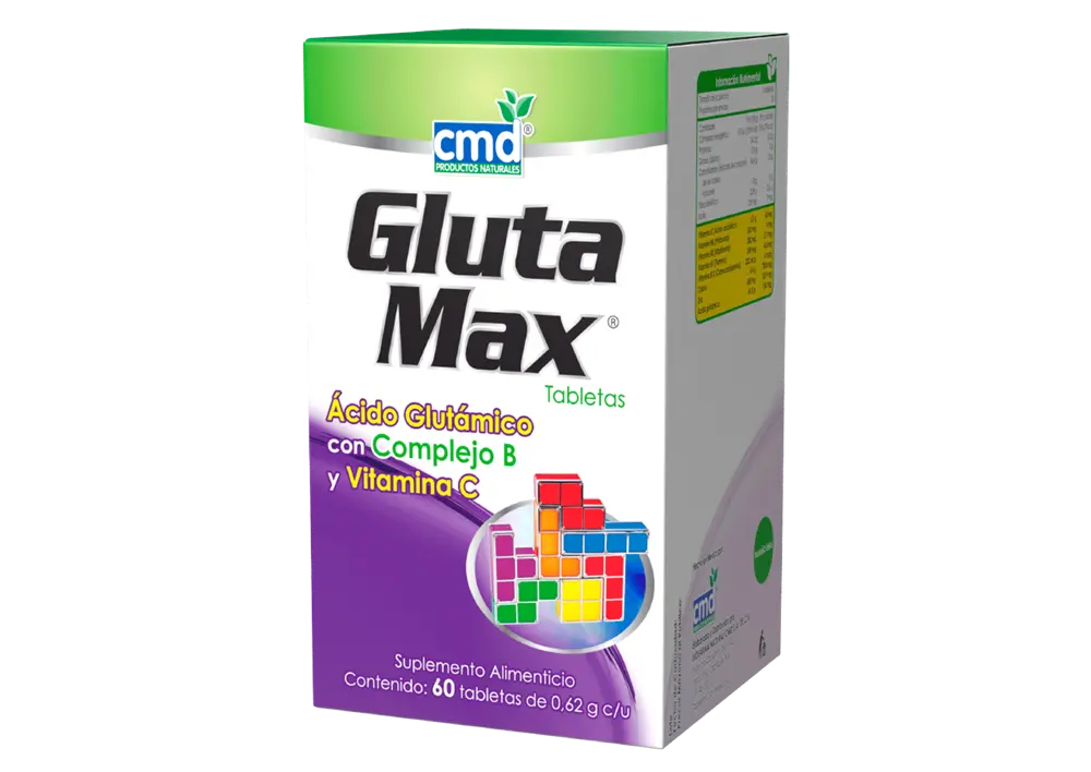GLUTAMAX C/60 TABS (IVA) ACID GLUTAMICO/CALCIO/COMPLEJO B, VITAMINA C/ZINC (CMD)