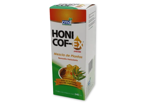HONICOF-EX JARABE 240 ML - M.ABEJA/PROP/GORDOLOBO /MENTOL/MIRRA/EUCALIPTO (CMD)
