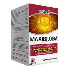 MAXIBILOBA C/60 COMPRIMIDOS (AC GLUTAMICO/GINGKO/COMPLEJO B/CALCIO/ZINC (CMD)