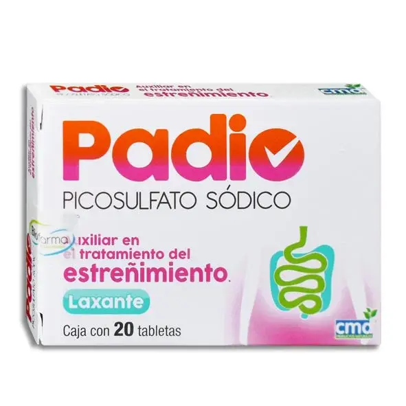 PADIO TAB C/20 5MG (PICOSULFATO SODICO)(CMD)