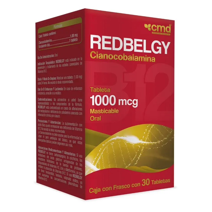 REDBELGY 1000 MCG C/30 TAB MASTICABLES (CMD)
