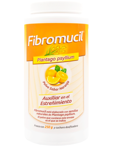 FIBROMUCIL 250 G POLVO SABOR NARANJA ( PSYLLIUM PLANTAGO ) ( COLLINS )