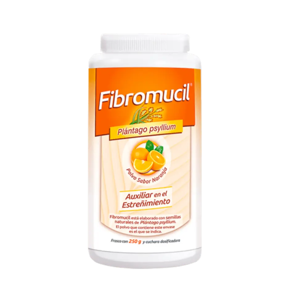 FIBROMUCIL 250G POLVO SABOR NARANJA (PSYLLIUM PLANTAGO)(COLLINS)