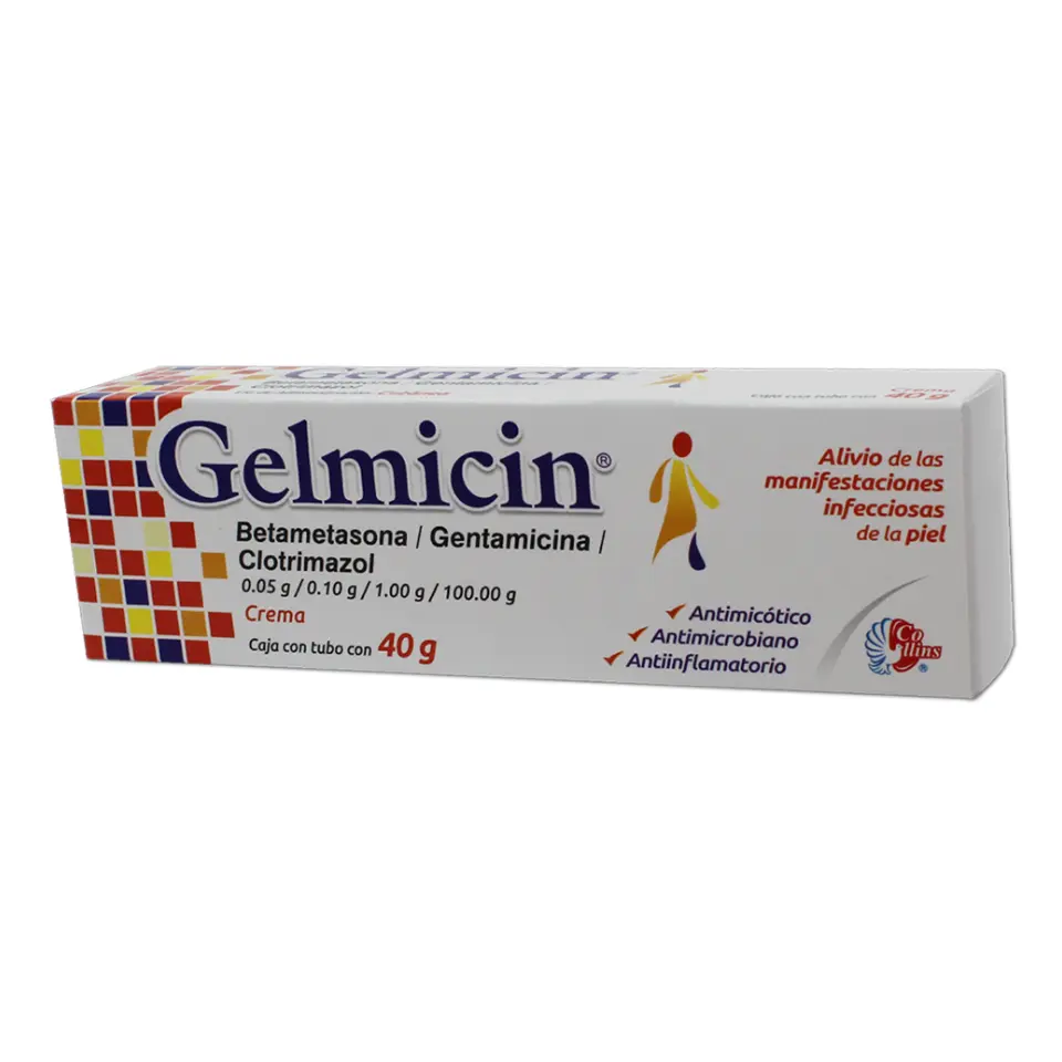 GELMICIN C/40G CREMA (BETAMETASONA, CLOTRIMAZOL, GENTAMICINA)(COLLINS)