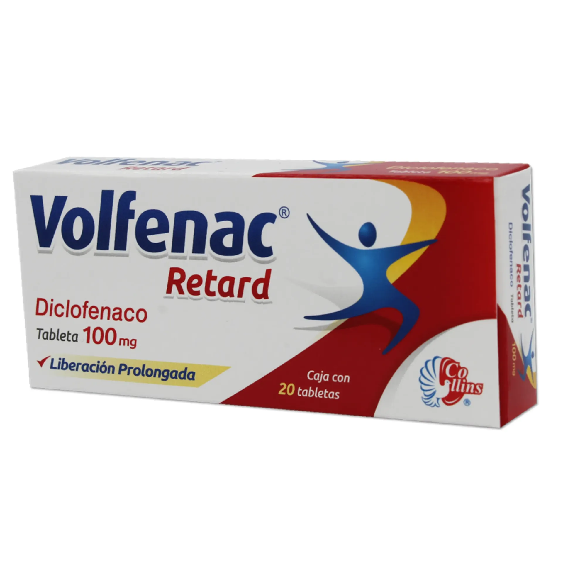 VOLFENAC RETARD 100MG L.P. C/20 TAB  (DICLOFENACO)(COLLINS)