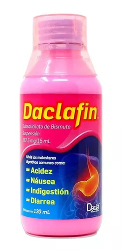 DACLAFIN SUSP C/120ML (SUBSALICILATO DE BISMUTO)(DACLAF S.A. DE C.V.)
