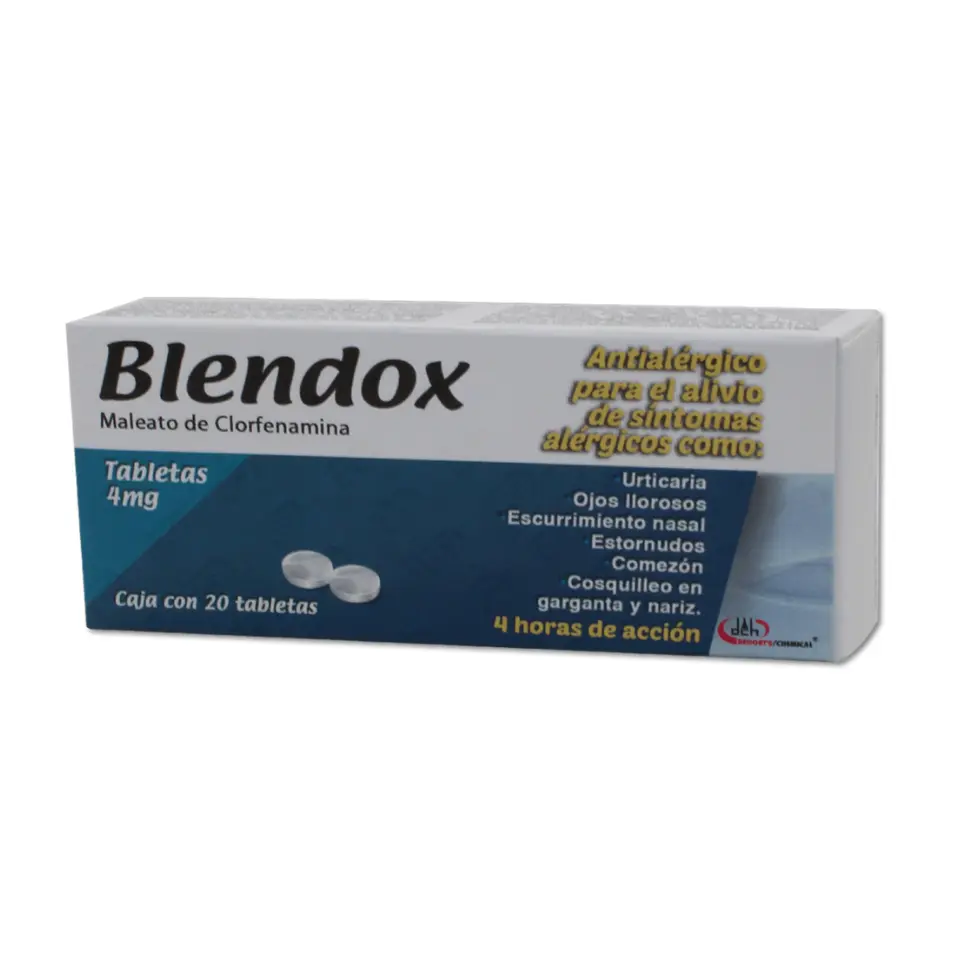 BLENDOX 4MG C/20 TABS (CLORFENAMINA)(DEGORT'S)