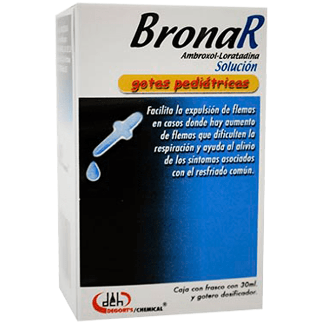 BRONAR C/30ML GOTAS (AMBROXOL, LORATADINA)(DEGORT'S)