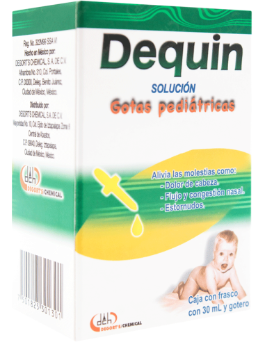 DEQUIN C/30 ML GOTAS ( CLORFENAMINA, FENILEFRINA, GUAIFENESINA, PARACETAMIL )(DEGORT'S)