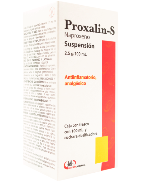 PROXALIN-S 125 MG C/100 ML SUSP (NAPROXENO)(DEGORT'S)