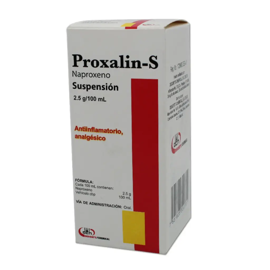 PROXALIN-S 125MG C/100ML SUSP (NAPROXENO)(DEGORT'S)