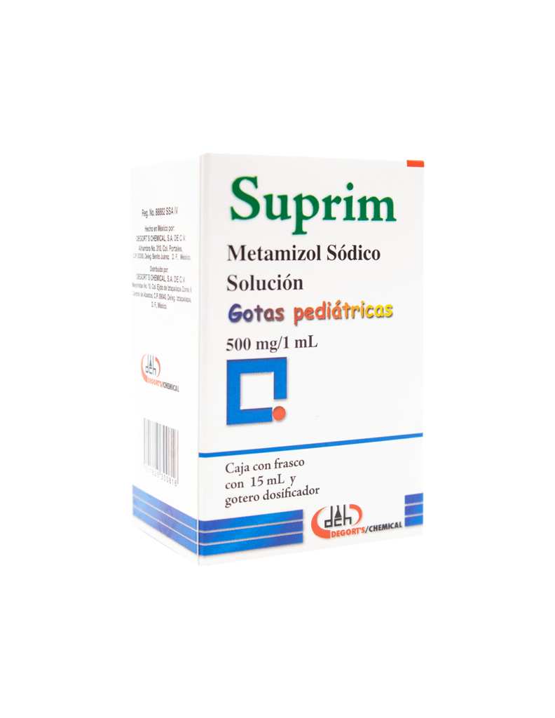 SUPRIM 500 MG C/15 ML GOTAS ( METAMIZOL SODICO )(DEGORT'S)