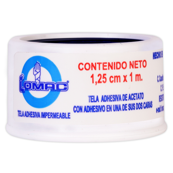 TELA ADHESIVA 1.25CM X 1M C/24 - LOMAC(DISTRIBUIDORA LOMAC)